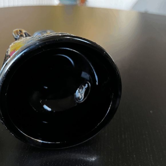 Vintage Fenton Glass No. 5172 Swan Candlesticks in Amethyst Carnival - Picture 5 of 6